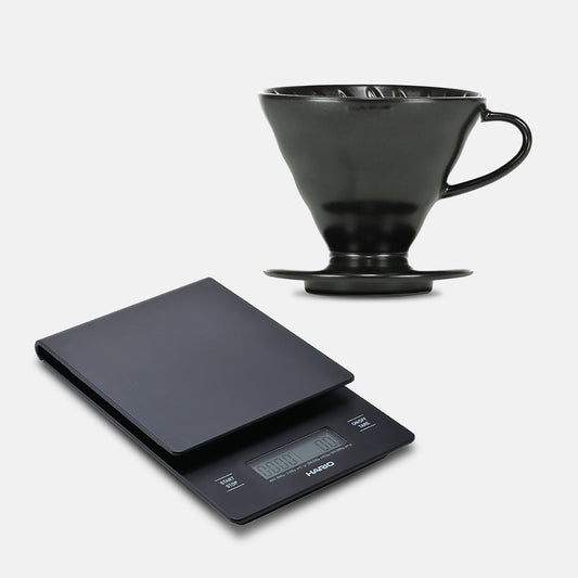 Hario V60 Matte Black Bundle